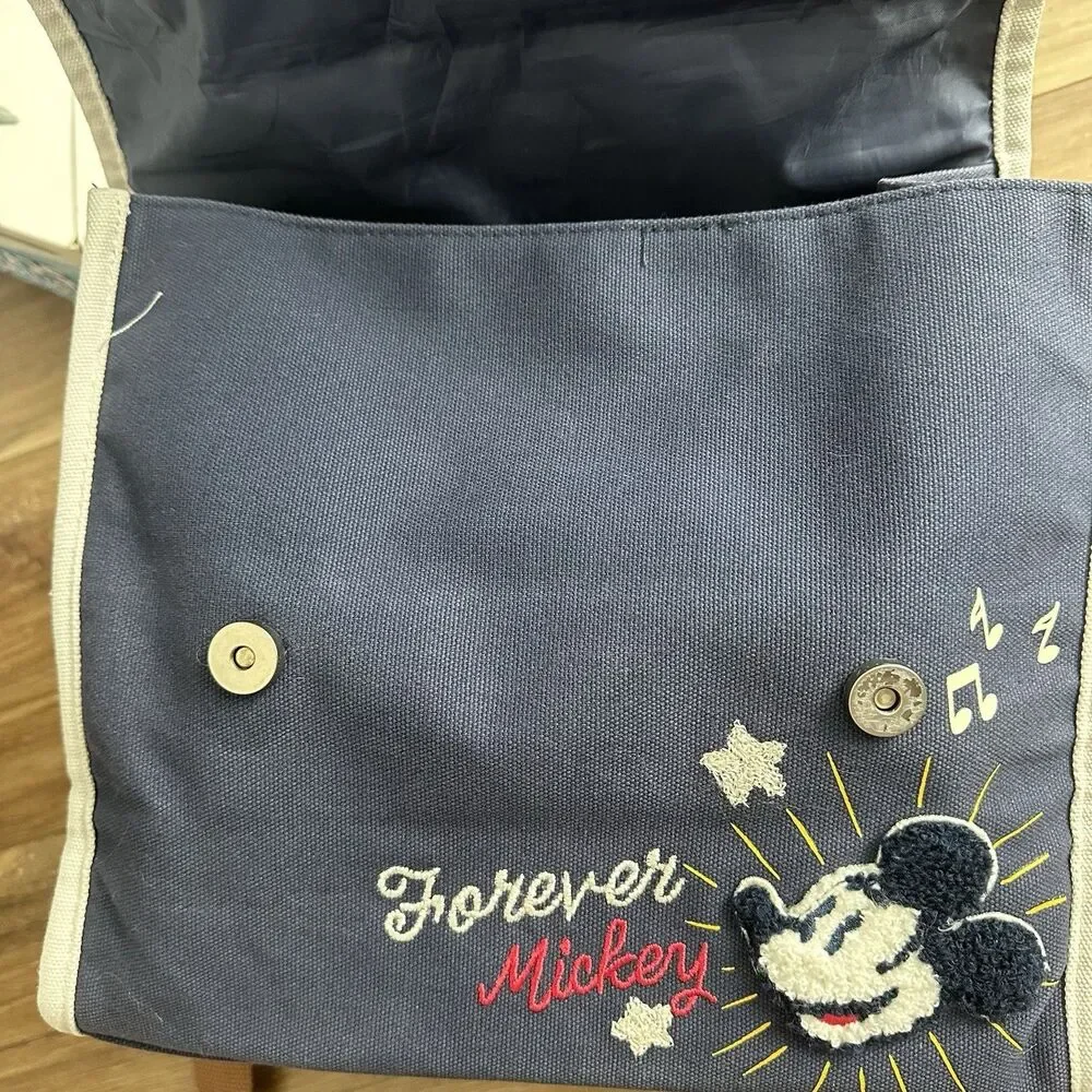 Disney Parks Heritage Forever Mickey Messenger Backpack Love Since 1928 Canvas